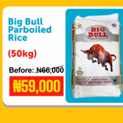 Big Bull Parboilled Rice (50kg) image