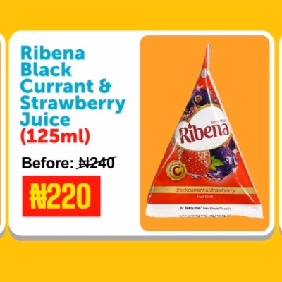 Ribena Black Currant & Strawberry Juice (125ml) image