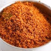 Jollof Rice with Plantain & Goat Meat image