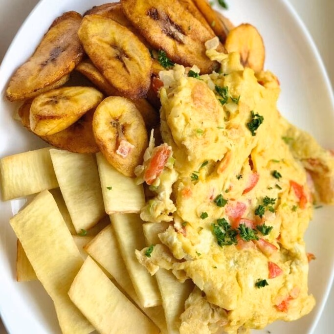 Yam or Plantain with Egg image
