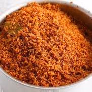 Jollof Rice with Plantain & Goat Meat image