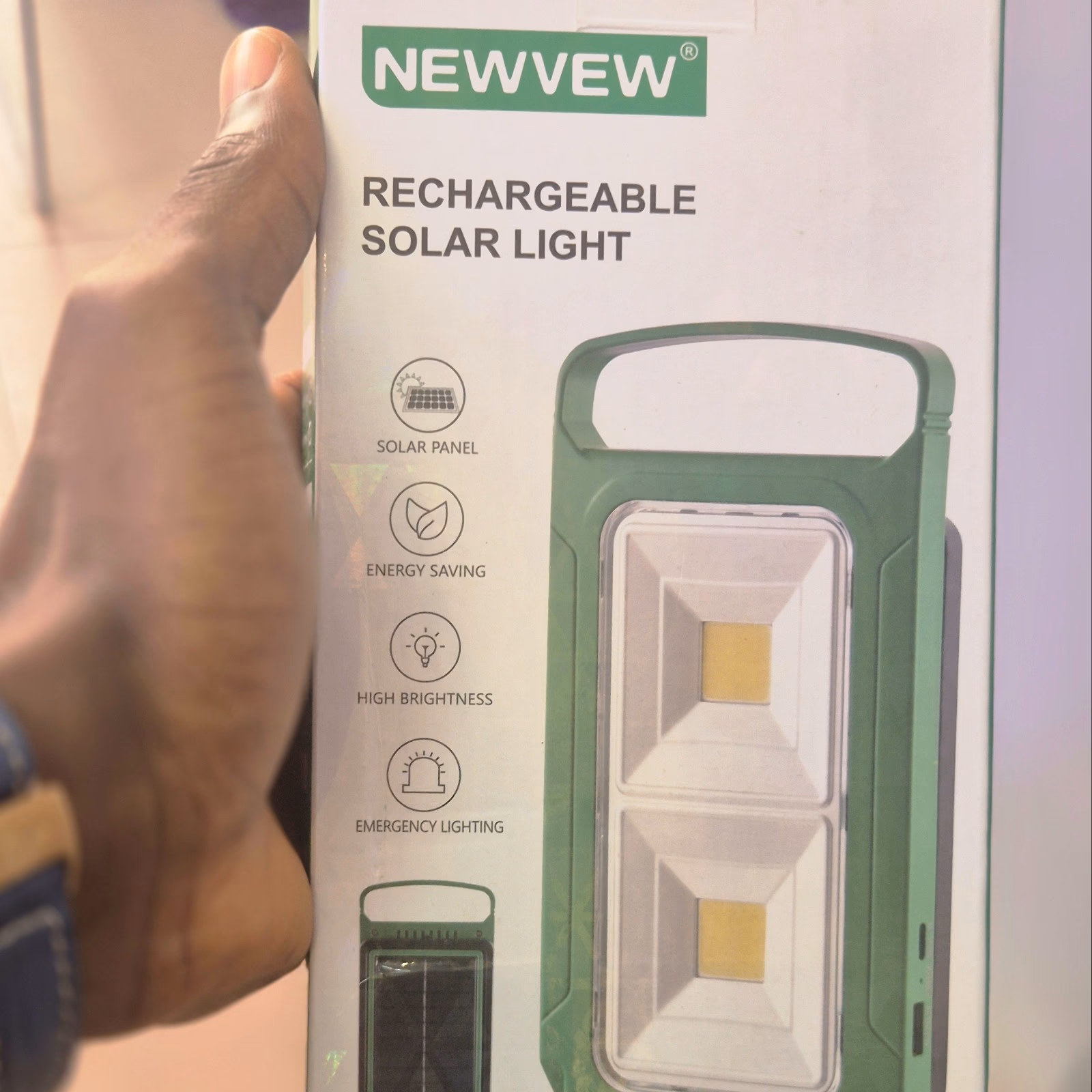 NEWVEW Rechargeable Solar light image