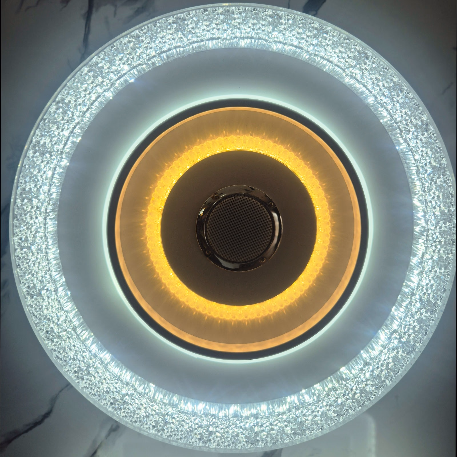 The 'AuraSonic' Symphony Crystal LED Speaker Light image