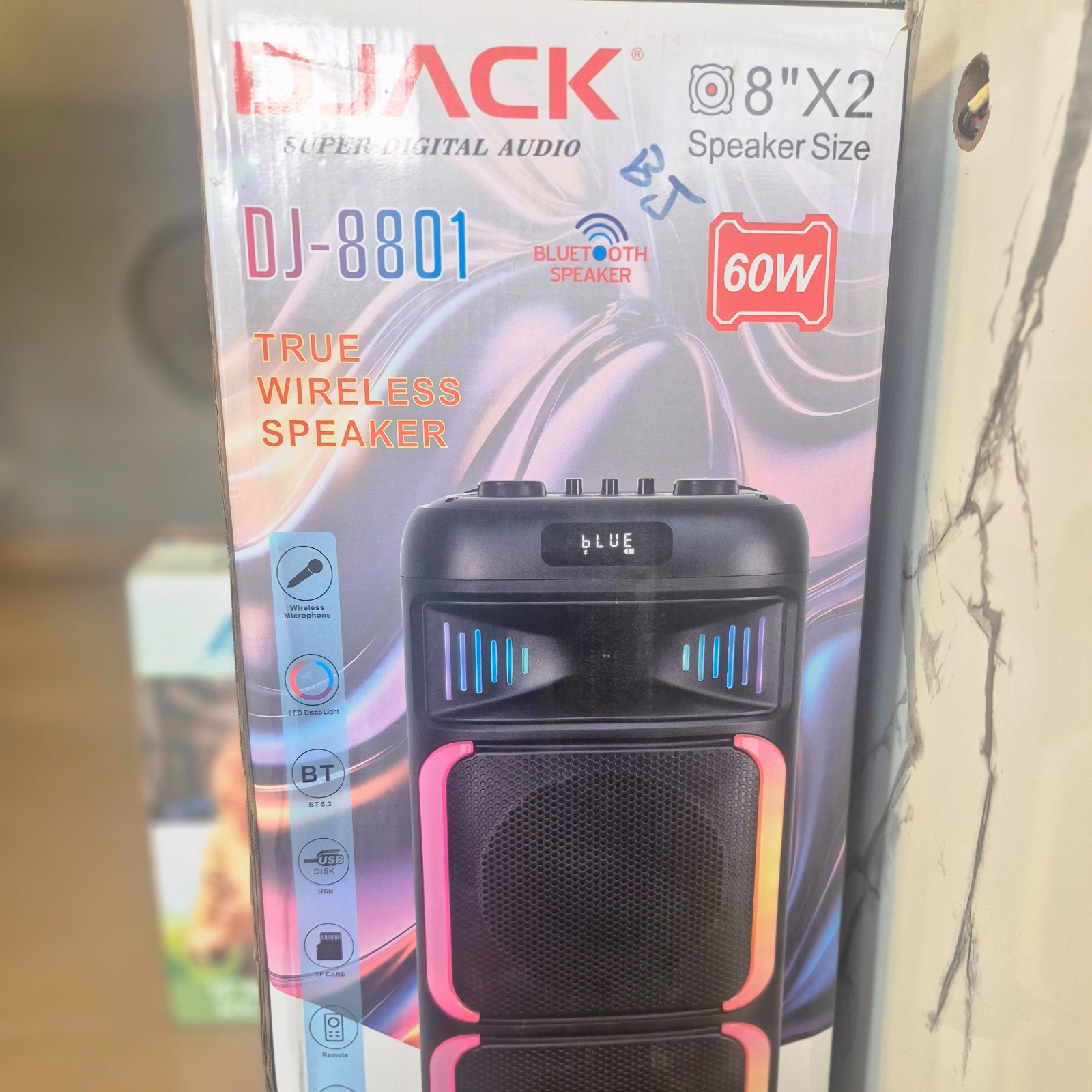DJACK 60W Wireless Party Speaker – Dual 8" Woofers image