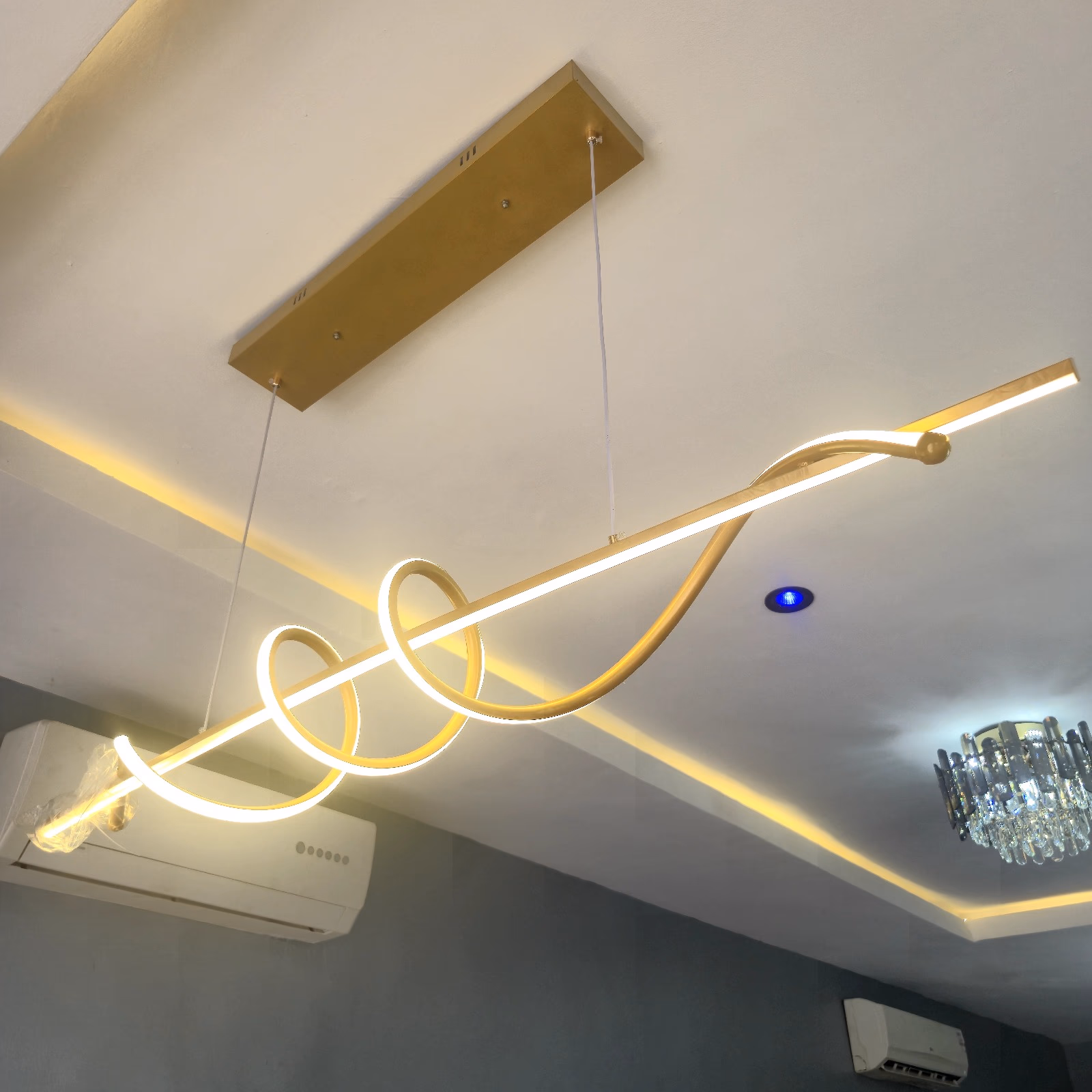 Helix wave chandelier image