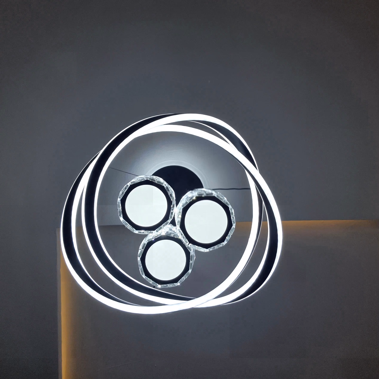 Crystal and LED Chanderlier image
